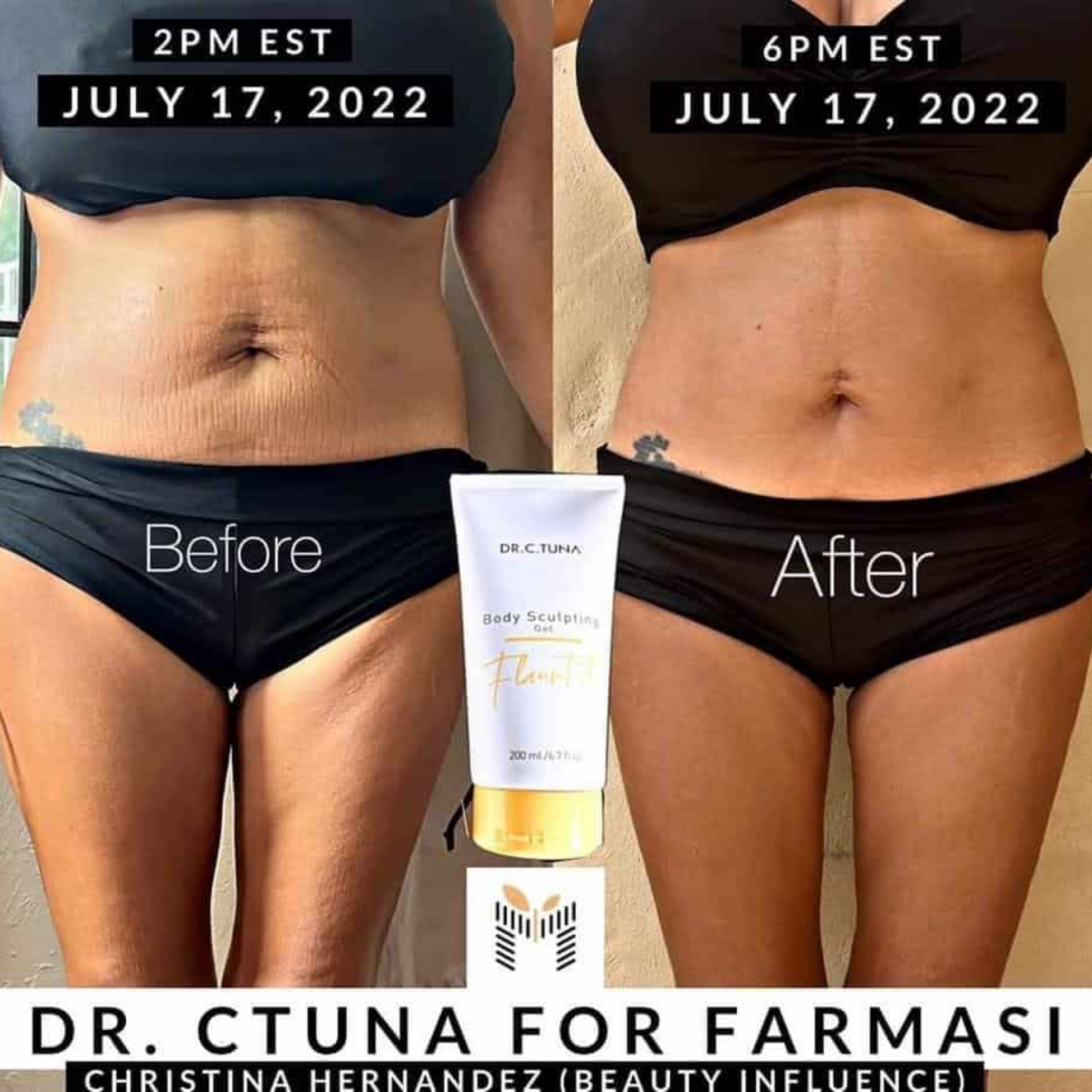 Farmasi Dr. C. Tuna “Flaunt It!” Body Sculpting Gel and Scrub with Saran Wrap– 200 ml