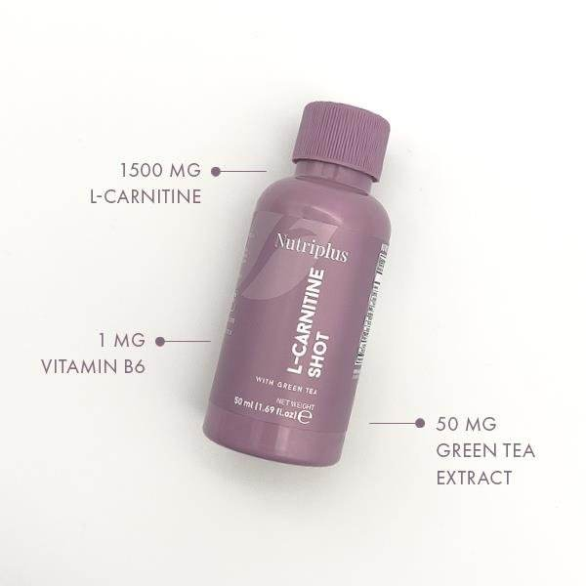 FARMASi Nutriplus L-Carnitine Shot (50ml x 12 pcs)