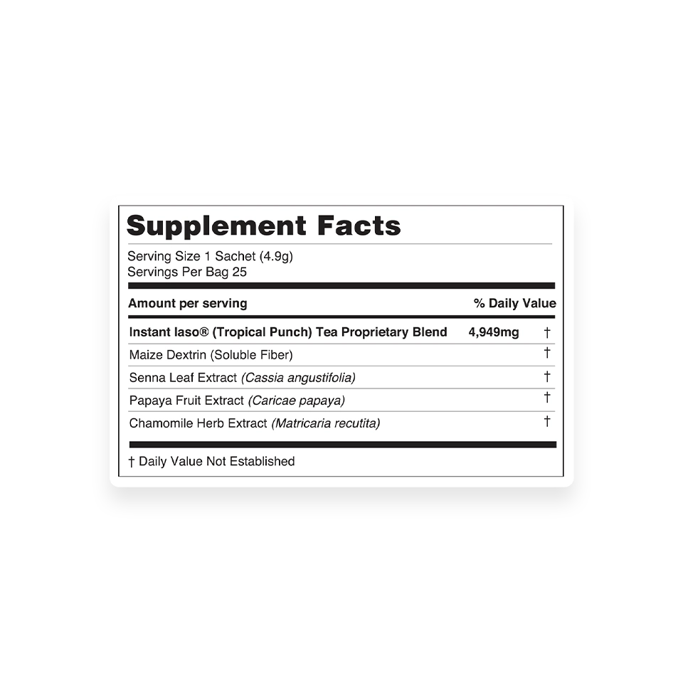 Tropical Punch Iaso® Instant Tea - 50 Sachets