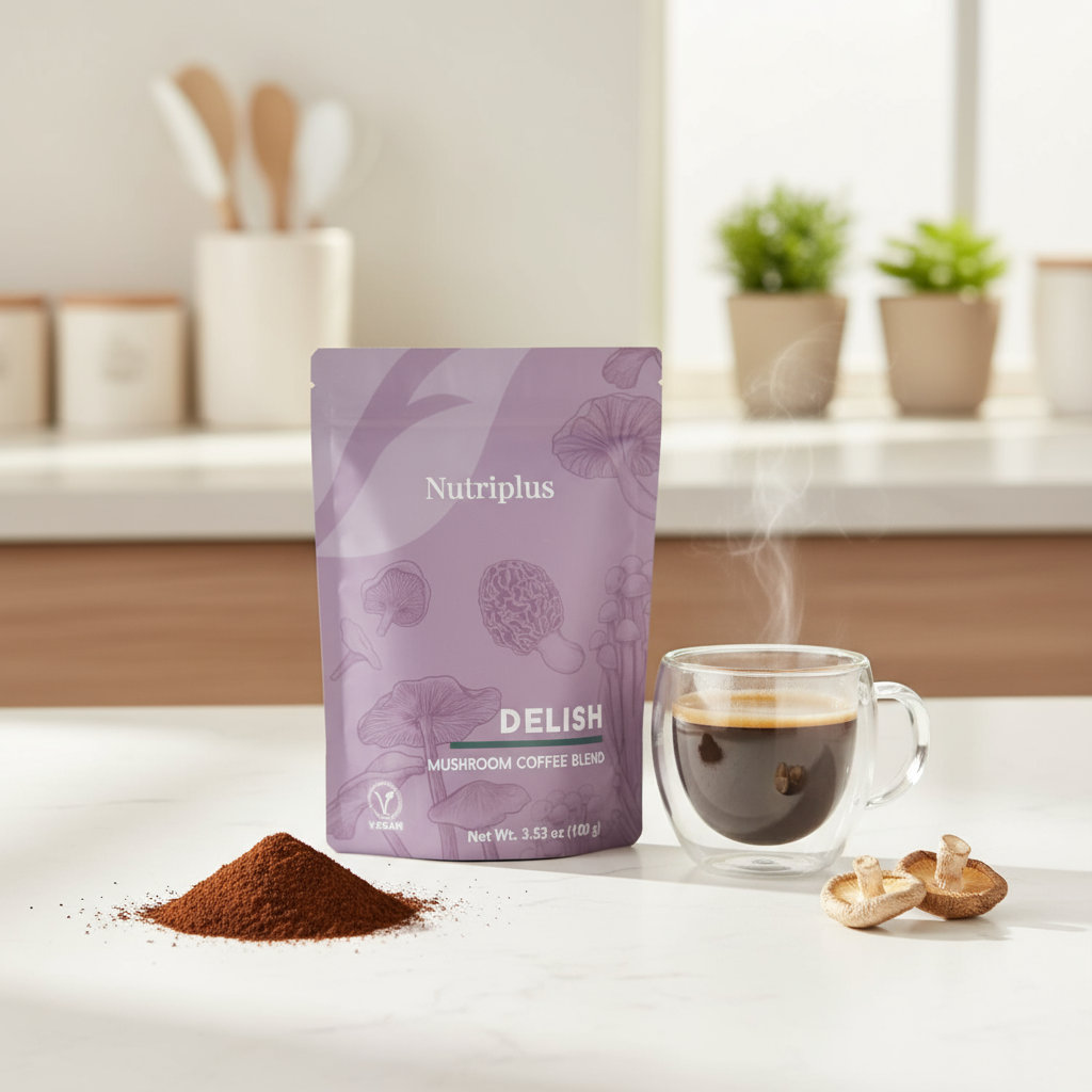 Nutriplus Mushroom Coffee | Delish Mushroom Coffee |Candy Cleanse Shop